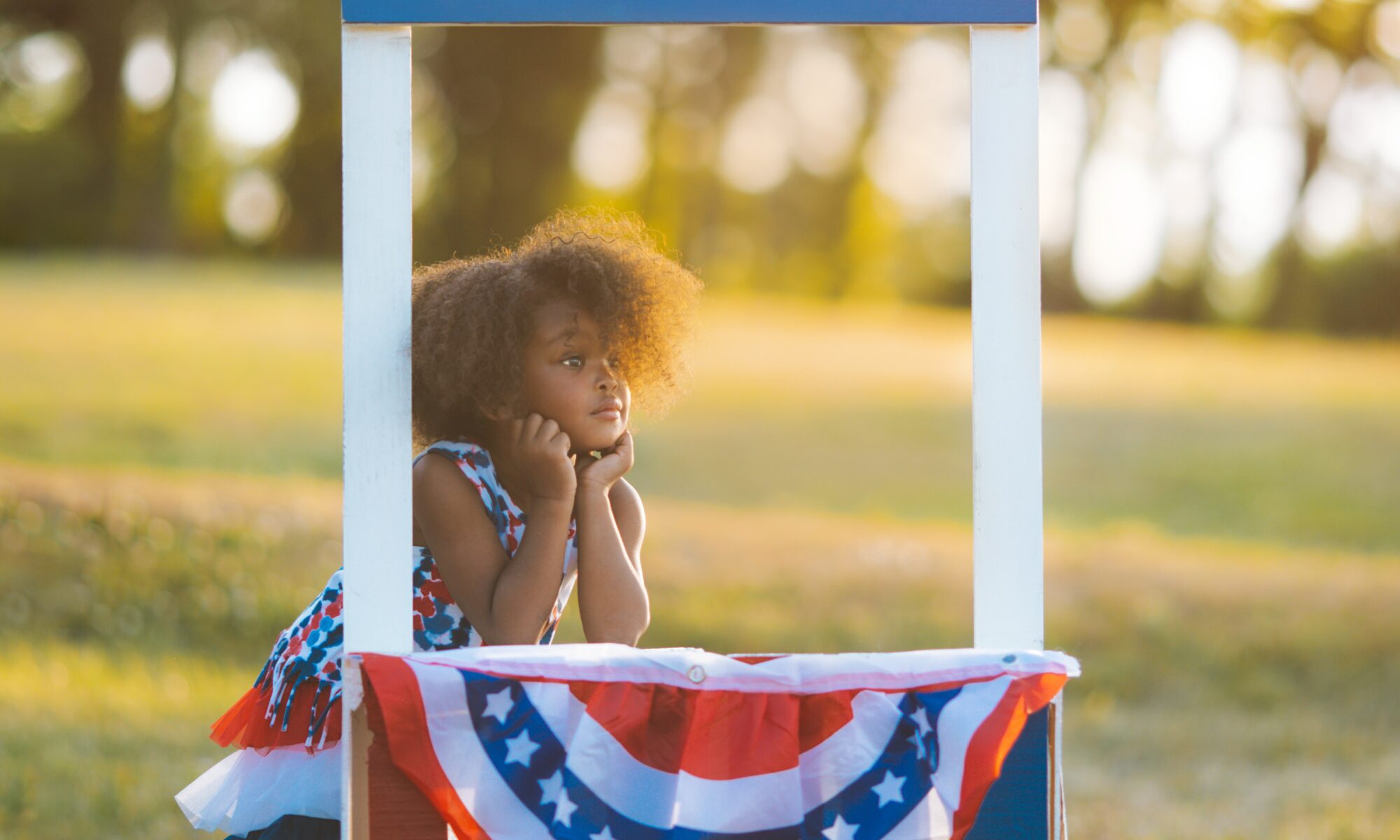 Girl waiting for independence